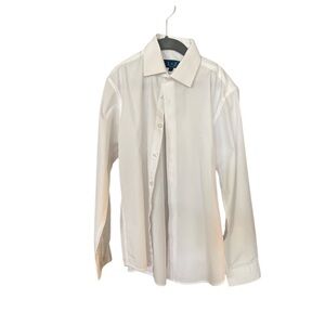 EUC Leo & Zachary Size 10 White Long Sleeve Dress Shirt